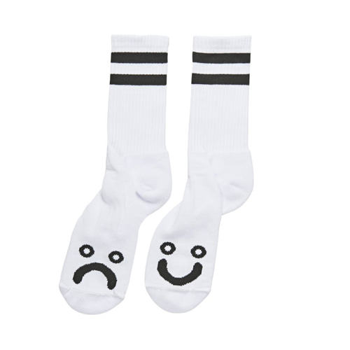 Happy Sad Socks - White