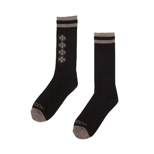 Chain Cross Socks - Black