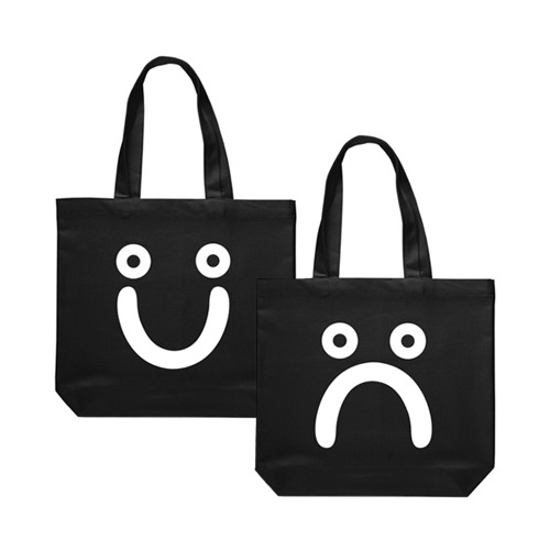Happy Sad Tote Bag - Black