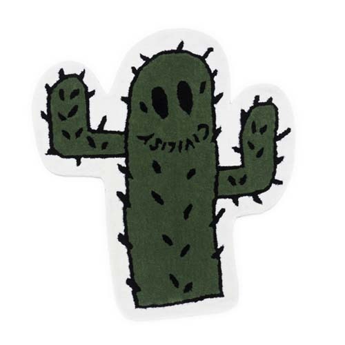 Cactus Smiler Rug – Green