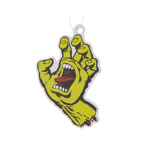 Screaming Hand Air Freshener - Safety Yellow