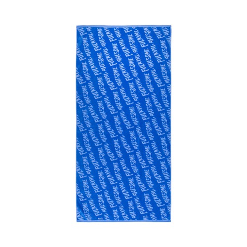 Stamp Emboss Towel - Blue