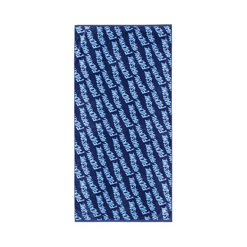 Stamp Logo Towel - Eggplant/Lt Blue