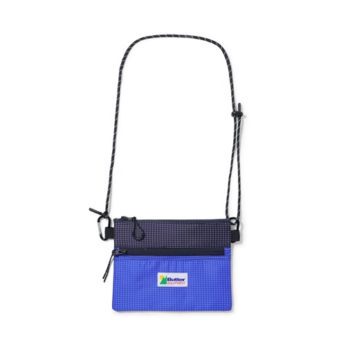Panelled Ripstop Side Bag - Navy