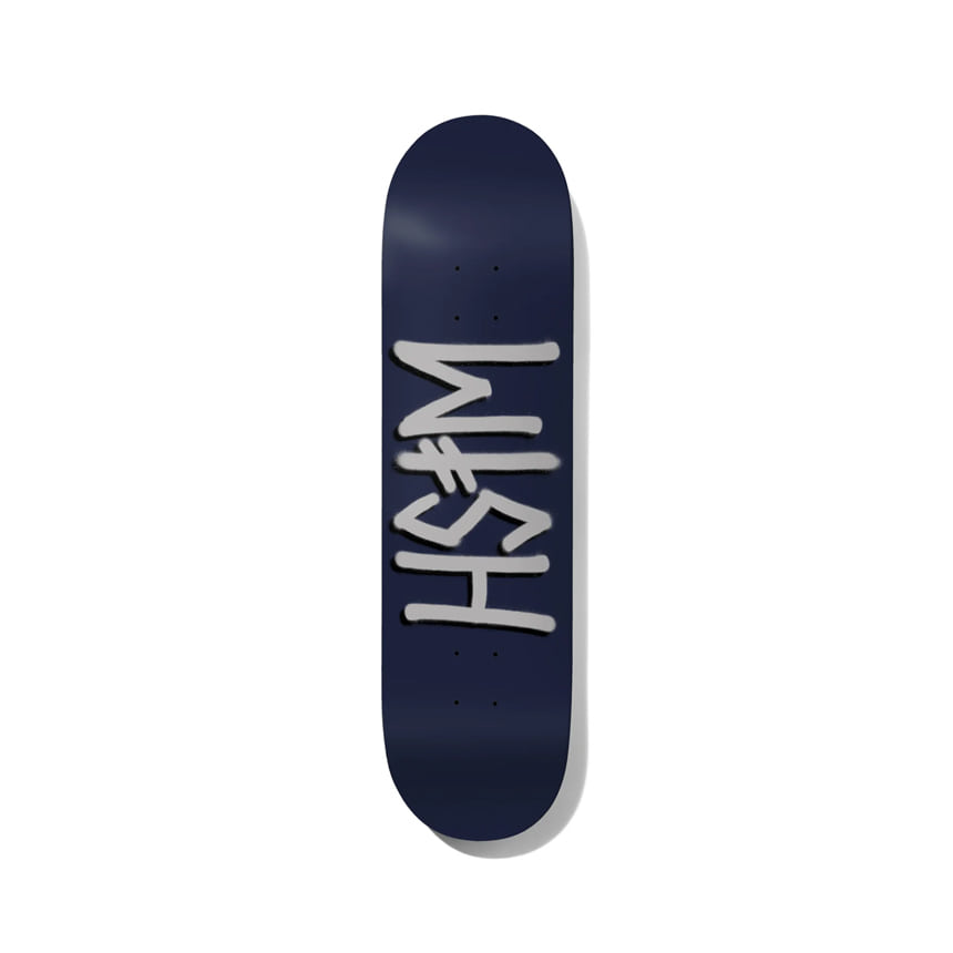 Wish Deck Navy/Silver 8.25&quot;