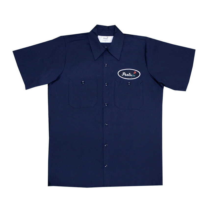 Original Shirt with Rose Logo - Navy