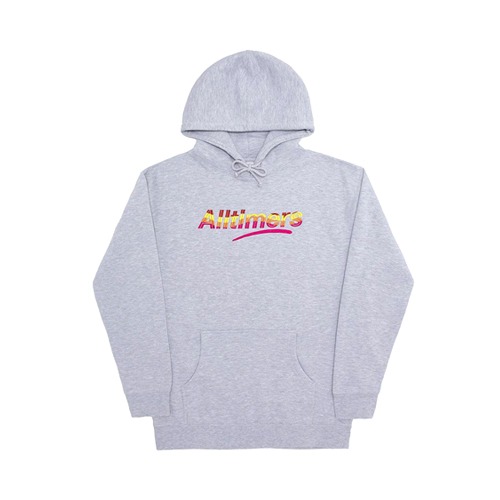 Embroidered Wave Estate Hoody - Heather Grey