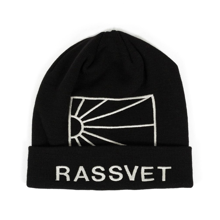 Rassvet Logo Beanie Knit- Black