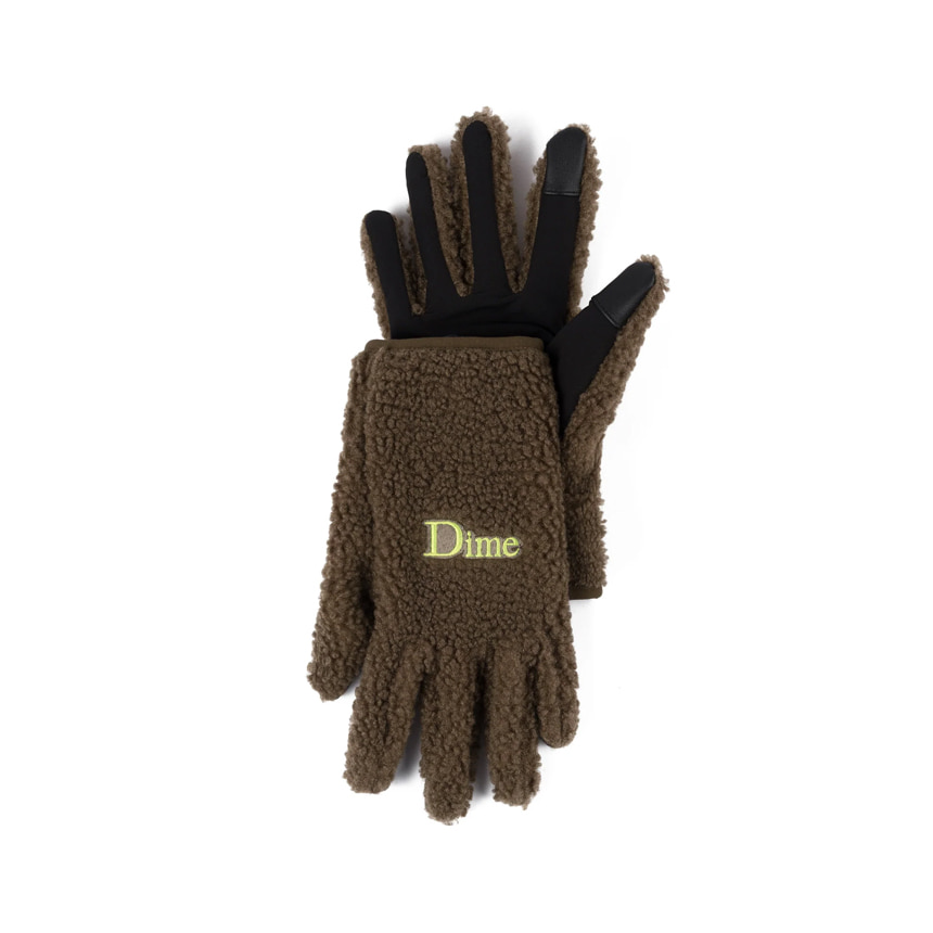 Classic Polar Fleece Gloves - Military Brown