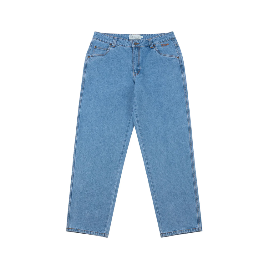 Classic Relaxed Denim Pants - Blue washed